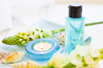 Spa concept with a candle