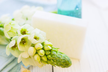 Spa concept with a candle