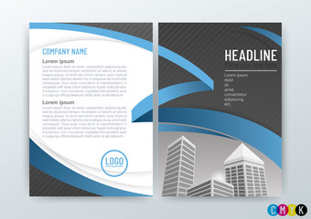 Abstract modern flyers brochure, Corporate business template for annual repor, background in size a4-vector illustration