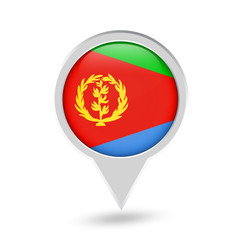 Eritrea Flag Round Pin Icon