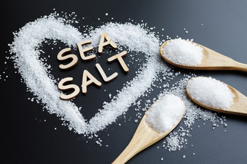 Sea Salt In Wooden Spoons