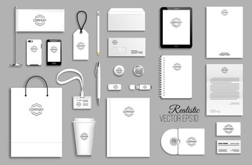 Corporate identity template set.