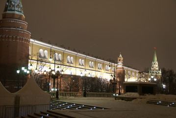 Fototapeta na wymiar view of the Moscow Kremlin