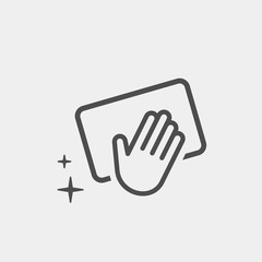 Cleaning flat vector icon