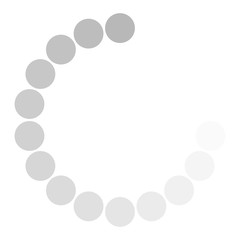 Isolated loading icon on white background