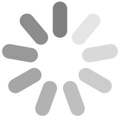 Isolated loading icon on white background