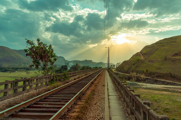 Railroad trough valley