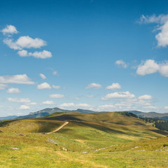 Beautiful summer Landscapes of Rodna Mountains in eastern carpathians, romania