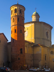 Obraz premium Asti Red Tower and Church of St. Catherine