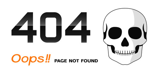 Error 404 oops page not found