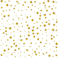 Gold star background. Golden stars vector illustration.