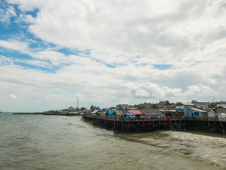 ikpapan coastal cityscape, Kalimantan, Indonesia