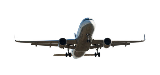 Passenger airplane isolated
