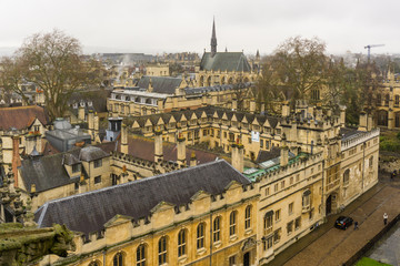 English architecture, Oxford on a typical rainy day