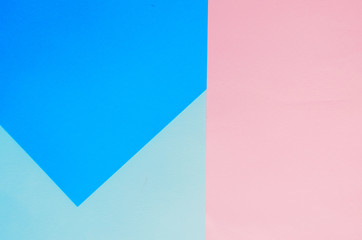 background of three colors. pastel colors. blue, blue, pink