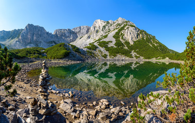 Sinanitsa lake and Sinanitsa summit, Pirin national park, Bulgaria