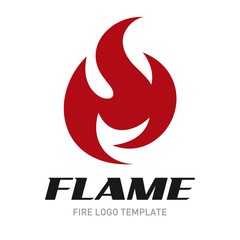 Fire logo template