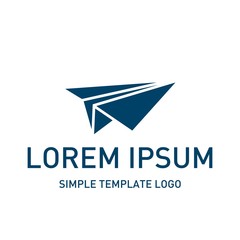 Abstract logo template. Fly icon 