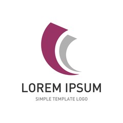 Abstract logo template. Fly icon 