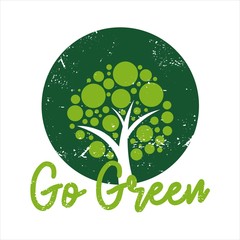 Go green poster template