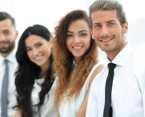 Obraz premium closeup.successful business team.