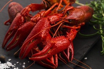 Delicious food. Cancer the river boiled