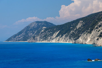 Obraz premium Rocks near Porto Katsiki Beach, Lefkada, Ionian Islands, Greece