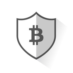 Flat Shield Icon - Digital Currency