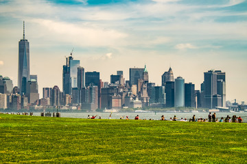 NYC Skyline as seen from liberty park