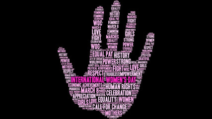 International Women's Day Word Cloud