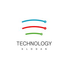 Technology Logo, Circuit Design