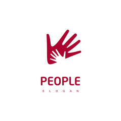 Parenting Logo, Hand Icon Design