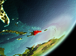 Morning view of Dominican Republic