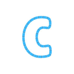C Ticket Letter Logo Icon Design
