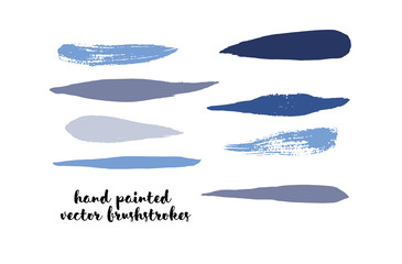 Graffiti Lines. Hand Painted Blue Buttons, Turquoise Highlights. Vector Brushstrokes or Banners. Textured Doodles or Smears. Background Turquoise Swatch Collection Vintage Logo Element. Scribble Paint