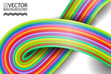 Abstract digital rainbow style geometric trendy background. With place for your message. Business or tech presentation, cover template