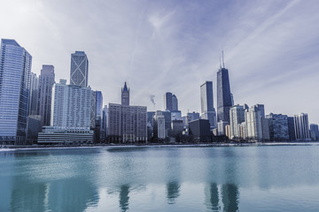 Fototapeta premium Winter in Chicago
