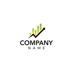 financial vector logo icon illustration
