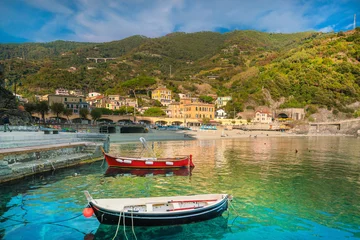 Foto op Canvas Monterosso al Mare, old seaside villages of the Cinque Terre in Italy © f11photo
