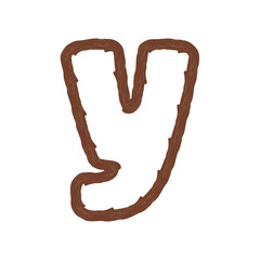 Y Wood Letter Logo Icon Design