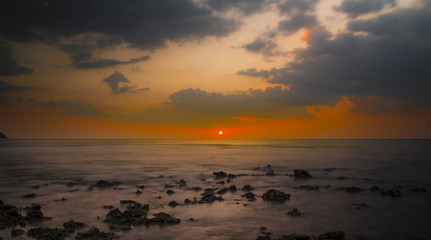 Fototapeta premium sunset seen