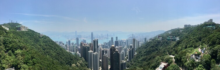 Fototapeta na wymiar A Peak into Hong Kong
