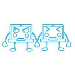 laptop computers emoji icon image vector illustration design 