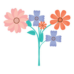 flower bouquet icon image vector illustration design 