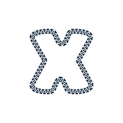 X Zip Letter Logo Icon Design
