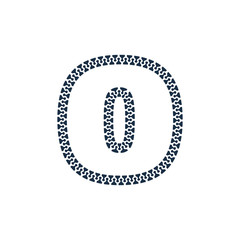 O Zip Letter Logo Icon Design