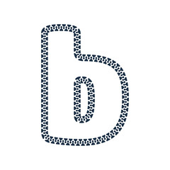 B Zip Letter Logo Icon Design