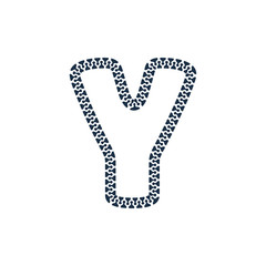 Y Zip Letter Logo Icon Design