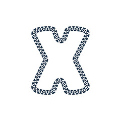 X Zip Letter Logo Icon Design