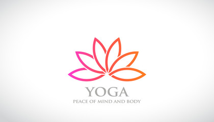 Flower Abstract Logo Lotus Vector Design. SPA and Relax